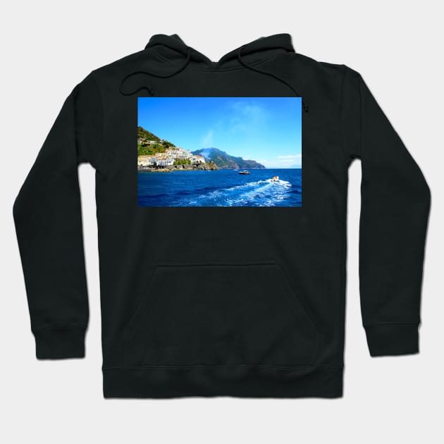 Seaside view of Amalfi Hoodie by KristinaDrozd